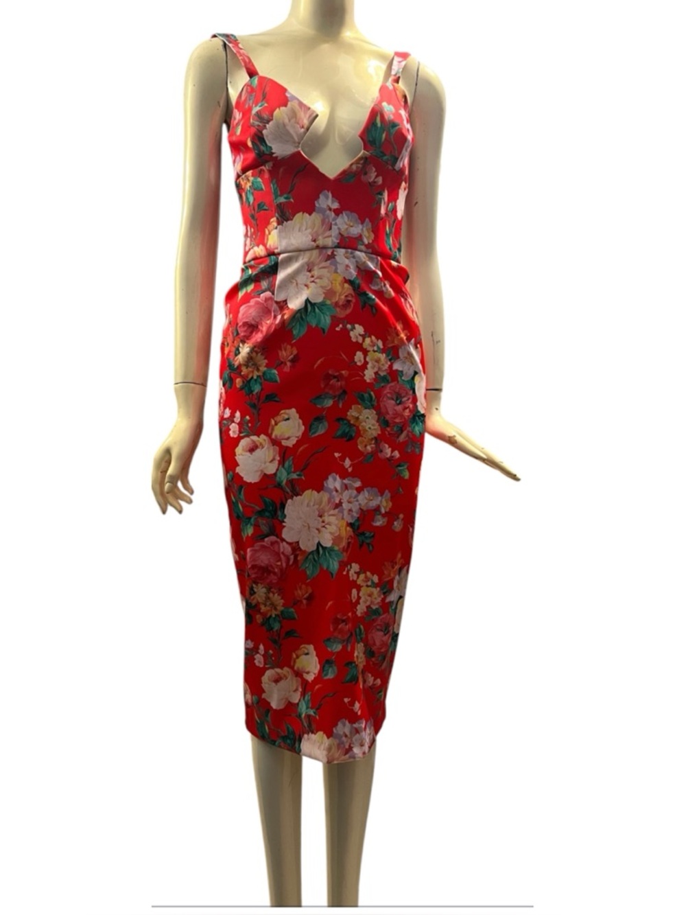 Again Los Angeles Dylan Bustier Dress Flower Print - Picture 2 of 9